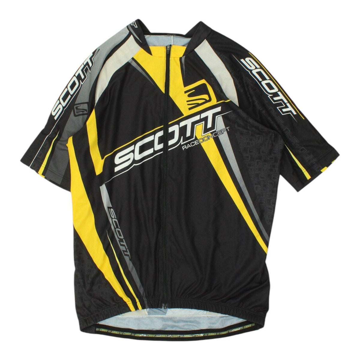 Scott Black Cycling Jersey XXL Mens Bikewear Full Zip Logo Short Sleeve Jersey – Aesthetic Look · Must-Have Style