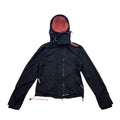 Superdry Windcheater Rain Jacket Vintage Womens Black Hooded Designer XS Graphic Tee – Warm & Stylish · Perfect For Daily Wear