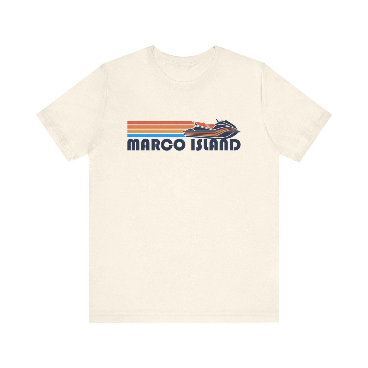 Marco Island Florida T Shirt Retro Jetski PWC Graphic Tee Graphic Tee – Easygoing Wear · High-Quality Print