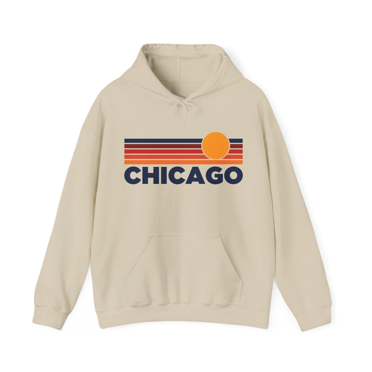 Chicago Illinois Hoodie Unisex Sun Chicago Hoodie Graphic Sweatshirt Hoodie – Everyday Comfort · Perfect For Daily Wear