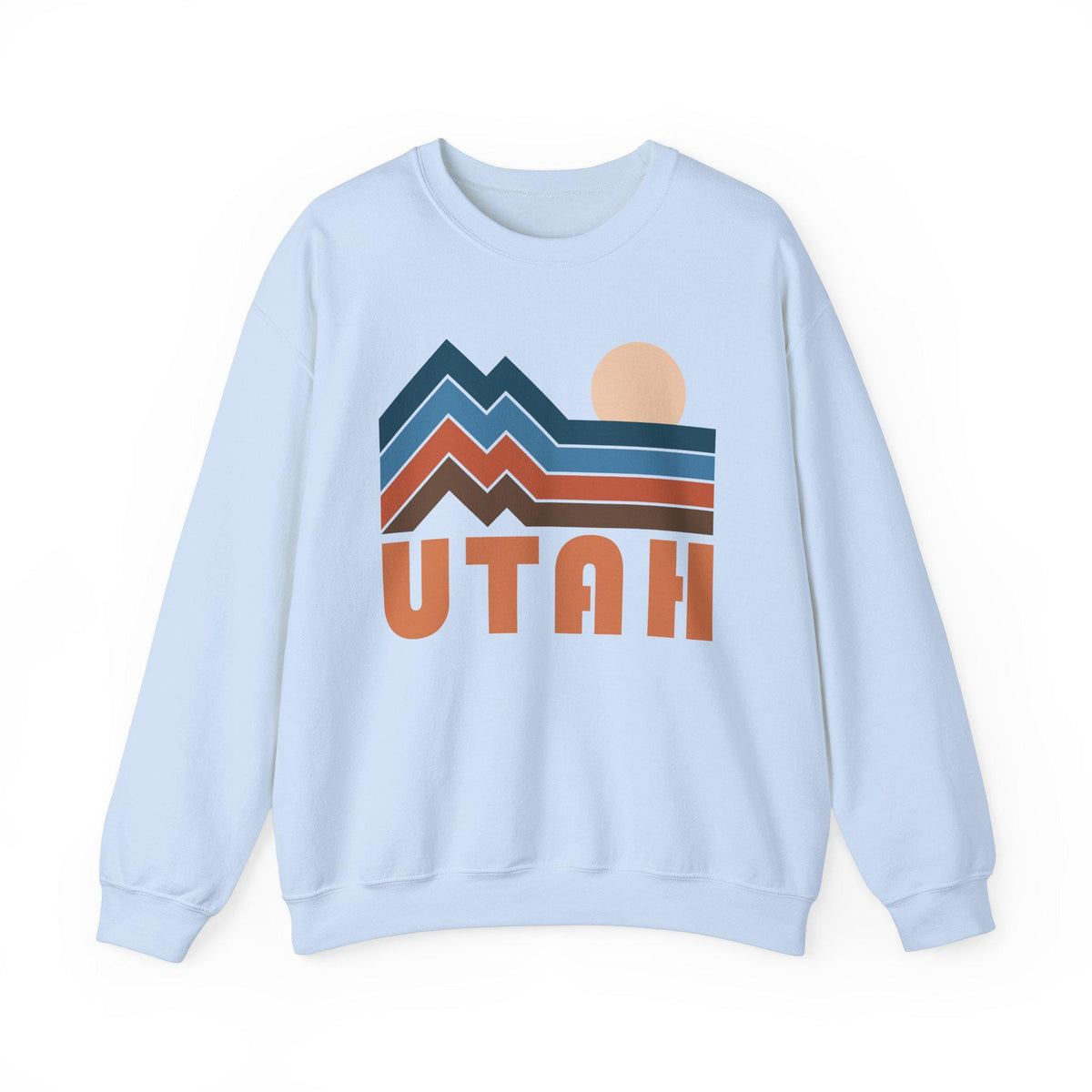 Utah Sweatshirt Retro Mountains Utah Unisex Graphic Crewneck Sweatshirt – Fan Favorite · Top Pick For Any Outfit