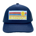 Baby Minnesota Trucker Hat Infant Hat 6 month 2 years Retro Sunset Graphic Tee – Everyday Comfort · High-Quality Print