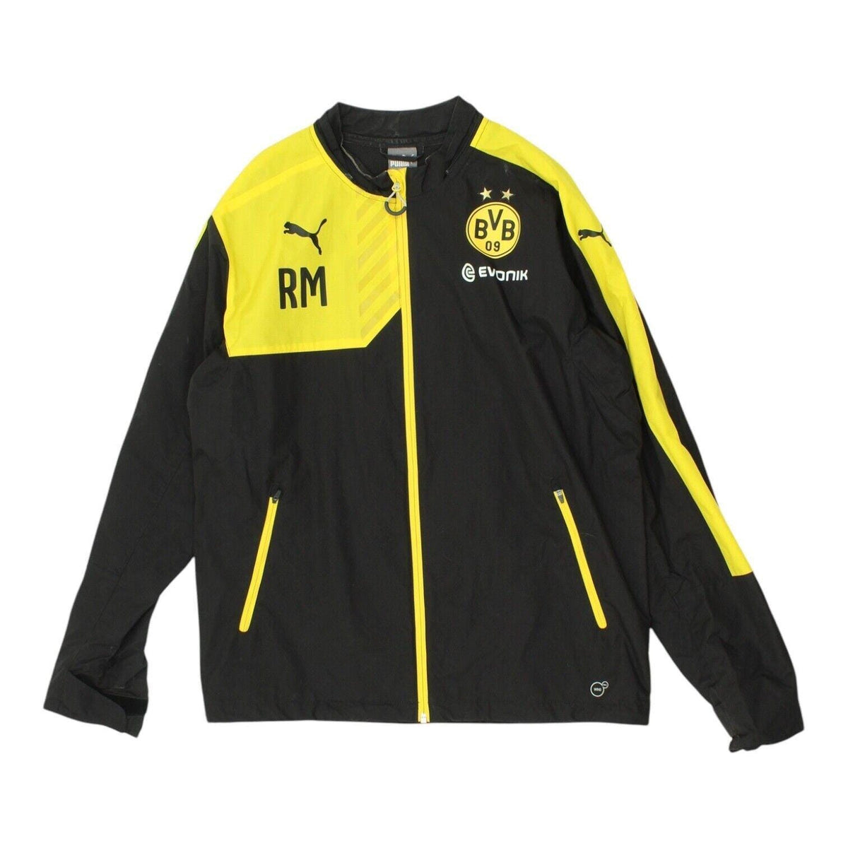 Borussia Dortmund Track Jacket Puma Mens Black Yellow German Football Sports Graphic Tee – Premium Graphic · Perfect For Daily Wear
