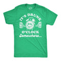 It39s Drunk O39 Clock Somewhere St Patrick39s Day Shirt Lucky Green Irish Shirt Clover Shirt Funny Shirts Drinking Shirt Ireland Party Graphic Tee – Bold Style · Must-Have Style