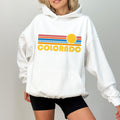 Colorado Hoodie Sweatshirt Retro Sunset Unisex Colorado Sweatshirt Women39s Hoodie Men39s Hoodie Personalization Available Hoodie – Feel-Good Design · Top Pick For Any Outfit