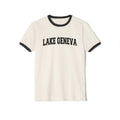 Lake Geneva Wisconsin Cotton Ringer Graphic Tee Unisex Lake Geneva T Shirt Vintage Style Tee Men39sWomen39s Tee Collegiate Style Graphic Tee – Fan Favorite · High-Quality Print