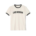 Lake Michigan Cotton Ringer Graphic Tee Unisex Lake Michigan T Shirt Vintage Style Tee Men39sWomen39s Tee Collegiate Style Graphic Tee – Everyday Comfort · Perfect For Daily Wear