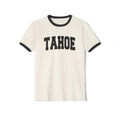 Lake Tahoe California Cotton Ringer Graphic Tee Unisex Lake Tahoe T Shirt Vintage Style Tee Men39sWomen39s Tee Collegiate Style Graphic Tee – Soft Feel · High-Quality Print