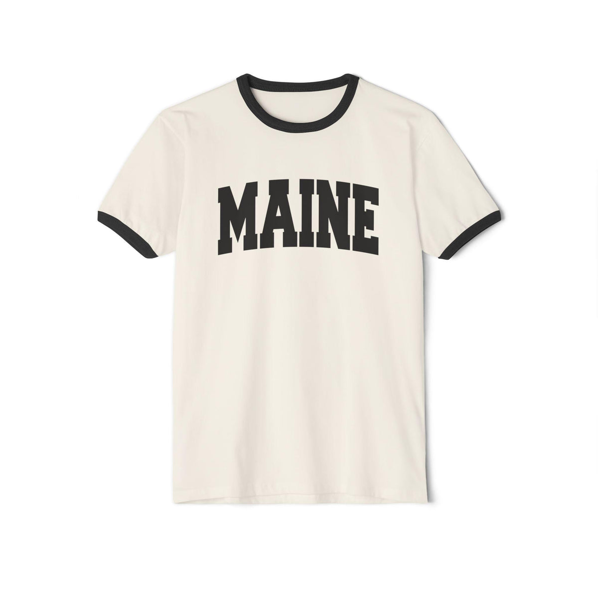 Maine Cotton Ringer Graphic Tee Unisex Maine T Shirt Vintage Style Tee Men39sWomen39s Tee Collegiate Style Graphic Tee – Soft Feel · Trending Graphic Apparel