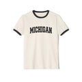 Michigan Cotton Ringer Graphic Tee Unisex Michigan T Shirt Vintage Style Tee Men39sWomen39s Tee Collegiate Style Graphic Tee – Soft Feel · Top Pick For Any Outfit