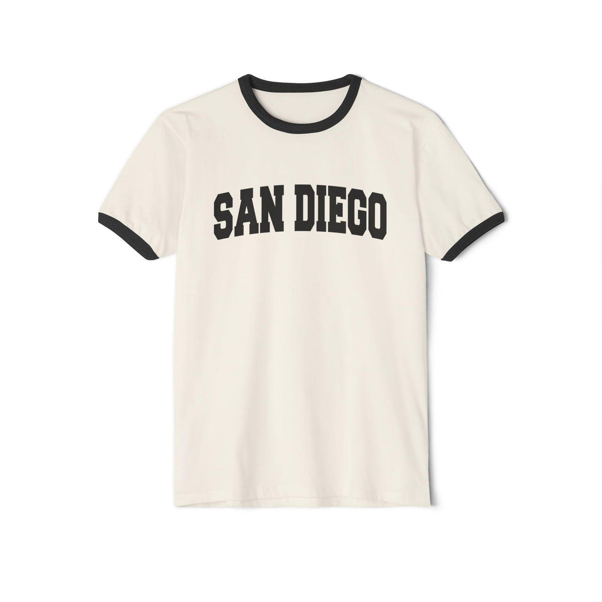 San Diego California Cotton Ringer Graphic Tee Unisex San Diego T Shirt Vintage Style Tee Men39sWomen39s Tee Collegiate Style Graphic Tee – Easygoing Wear · Trending Graphic Apparel