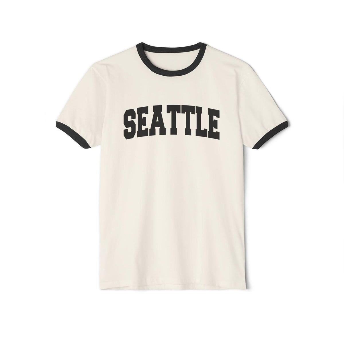 Seattle Washington Cotton Ringer Graphic Tee Unisex Seattle T Shirt Vintage Style Tee Men39sWomen39s Tee Collegiate Style Graphic Tee – Easygoing Wear · Perfect For Daily Wear