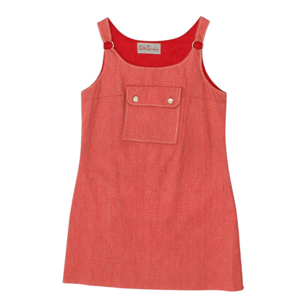 Betty Barclay Pinafore Dress Vintage Womens Red Designer Casual Sleeveless VTG Graphic Tee – Warm & Stylish · Top Pick For Any Outfit