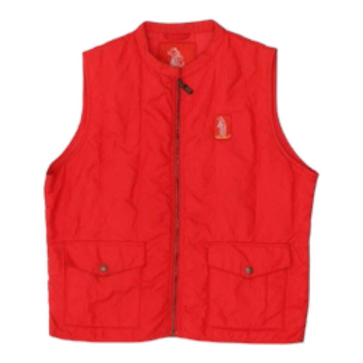 Refrigue Mens Quilted Gilet Vintage Designer Red Sleeveless Vest Jacket VTG Graphic Tee – Premium Graphic · Perfect For Daily Wear