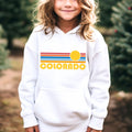 Colorado Youth Hoodie Retro Sun Colorado Youth Sweatshirt Personalization Available Hoodie – Premium Graphic · Top Pick For Any Outfit
