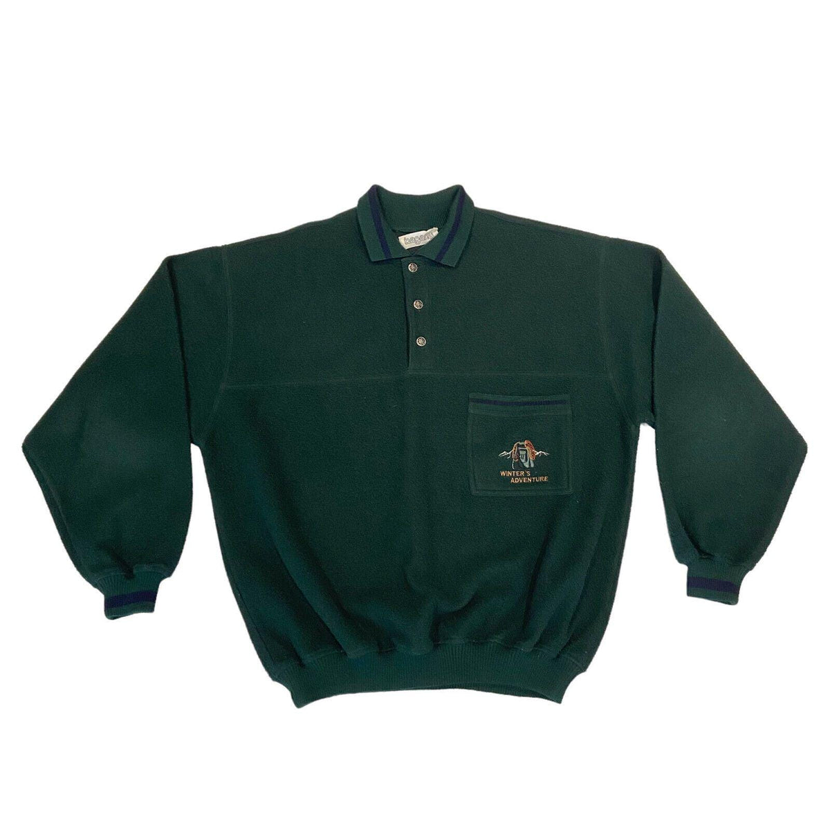 Vintage Collared Fleece Jumper Green Bagarry Winter39s Adventure Wool Button Up Tote Bag – Premium Graphic · Great Gift For Fans