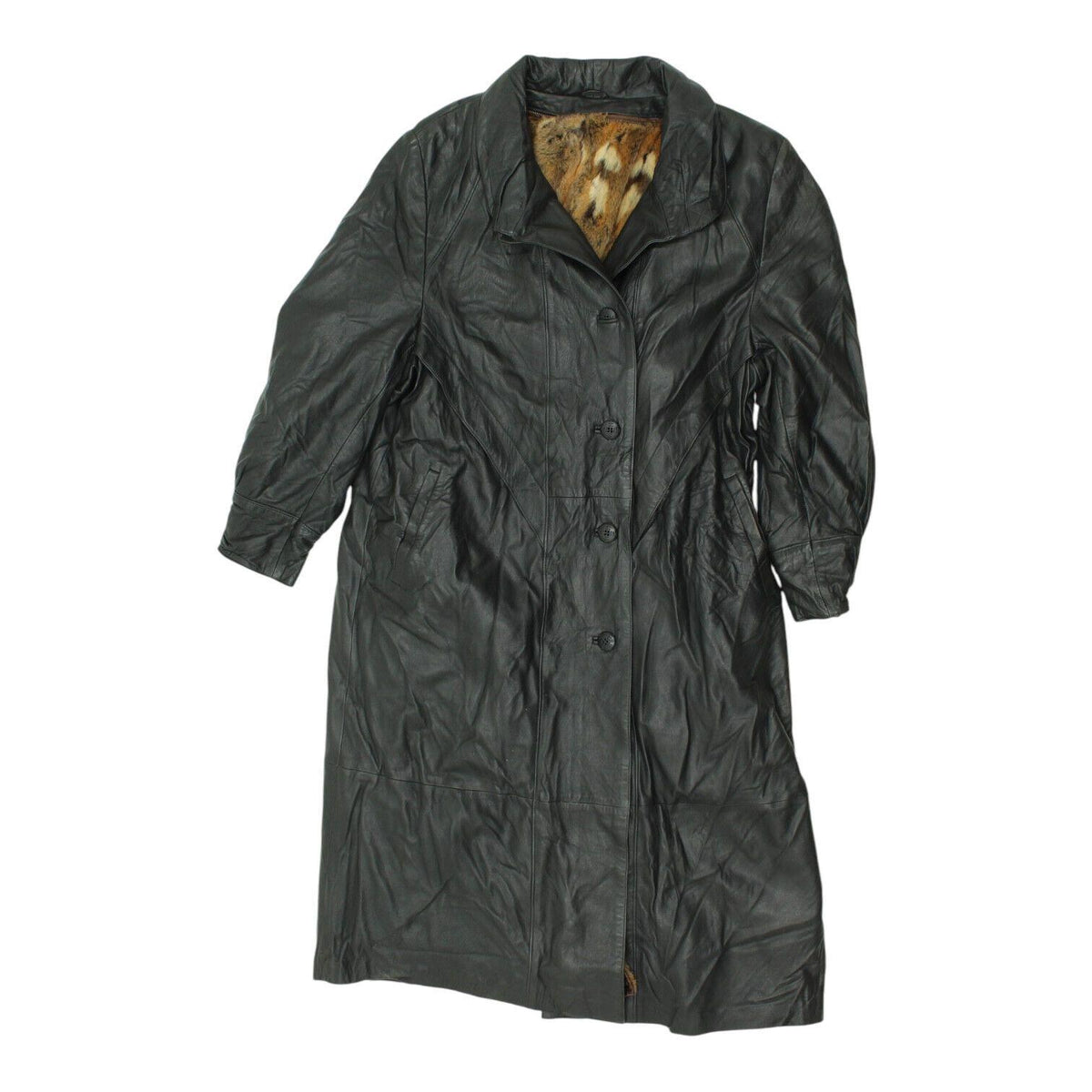 NinaBouttique Leather Overcoat Vintage Womens Designer Black Button Up Coat Graphic Tee – Aesthetic Look · Great Gift For Fans