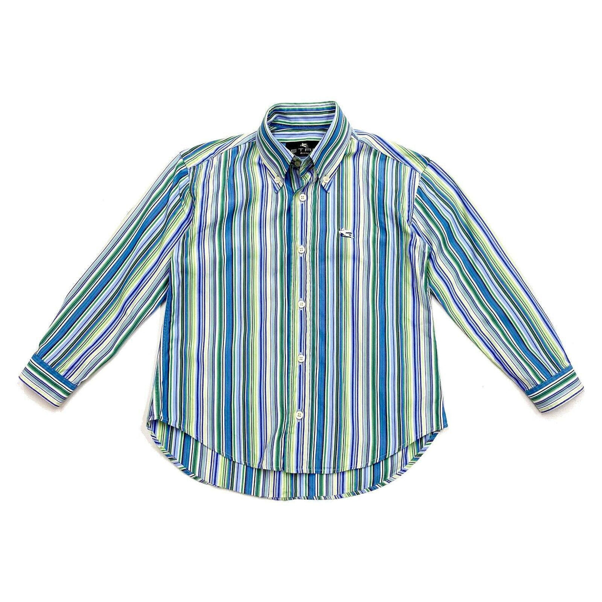 Etro Striped Kids Shirt Vintage High End Designer Button Down Boys Girls VTG Graphic Tee – Everyday Comfort · High-Quality Print