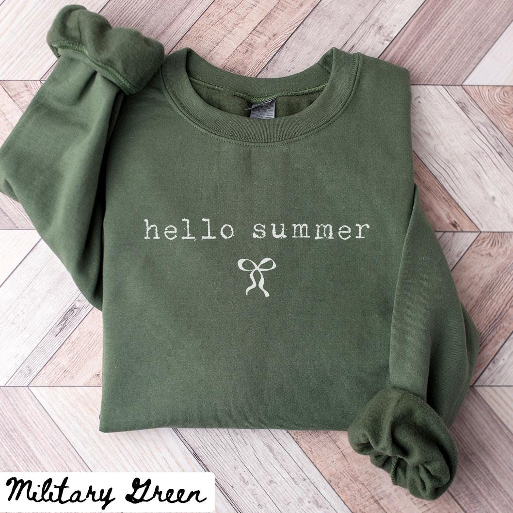 Hello Summer Sweatshirt Last Day of School Teacher Summer Crewneck Summer Break Shirts End of School Year Sweatshirt – Bold Style · Top Pick For Any Outfit