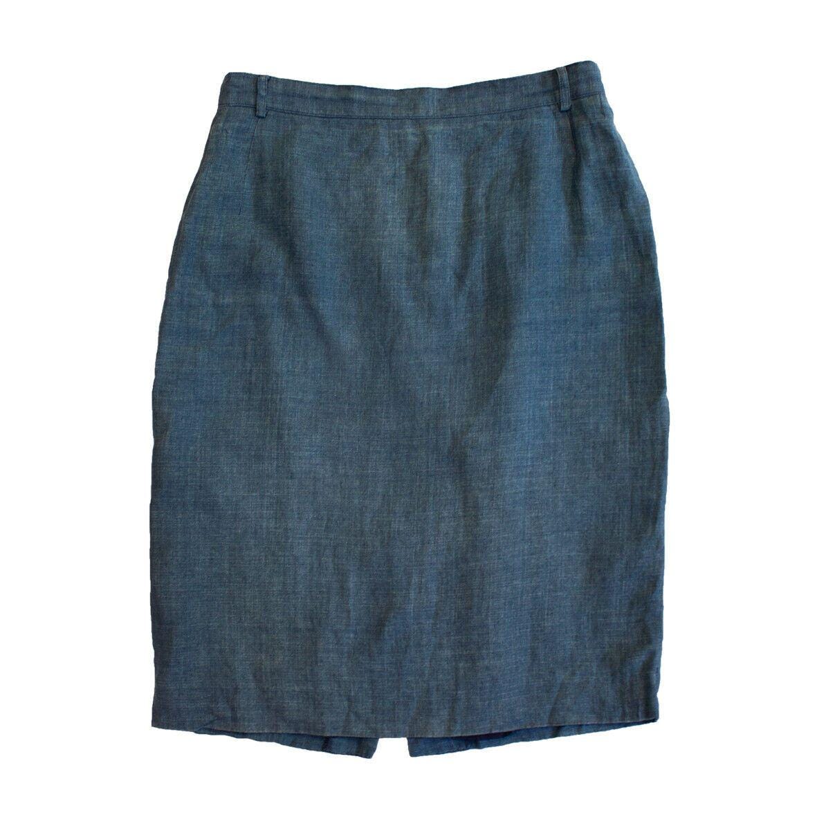 Burberry39s Pencil Blue Skirt Vintage Womens Tulip Formal Designer Below Knee Graphic Tee – Warm & Stylish · Great Gift For Fans