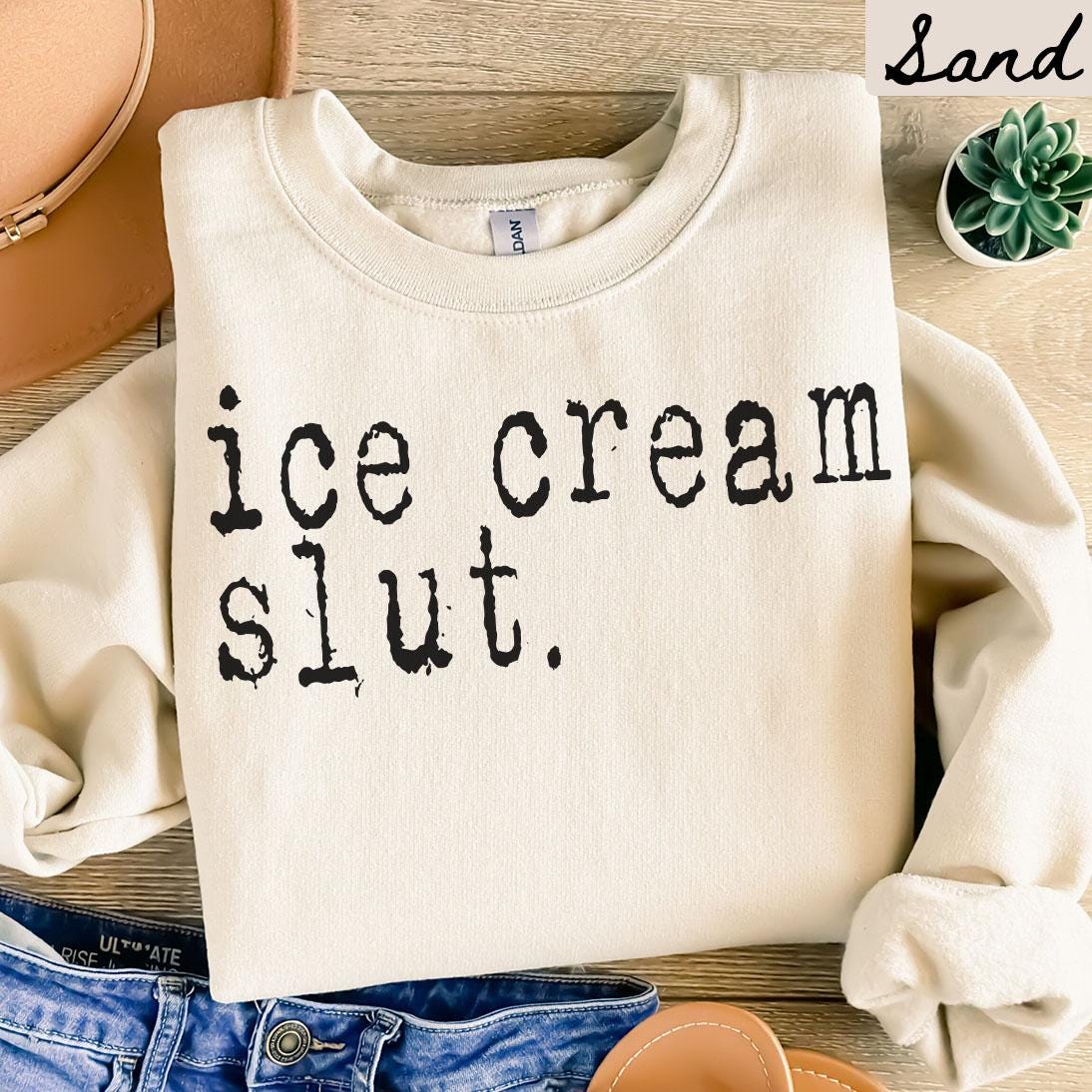 Ice Cream Slut Sweatshirt Ice Cream Gifts Ice Cream Crewneck Funny Ice Cream Shirts Sweatshirt – Soft Feel · High-Quality Print