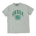 SikSilk Mens Grey Tshirt Casual Urban Designer Street Crew Neck Short Sleeve Graphic Tee – Aesthetic Look · Great Gift For Fans