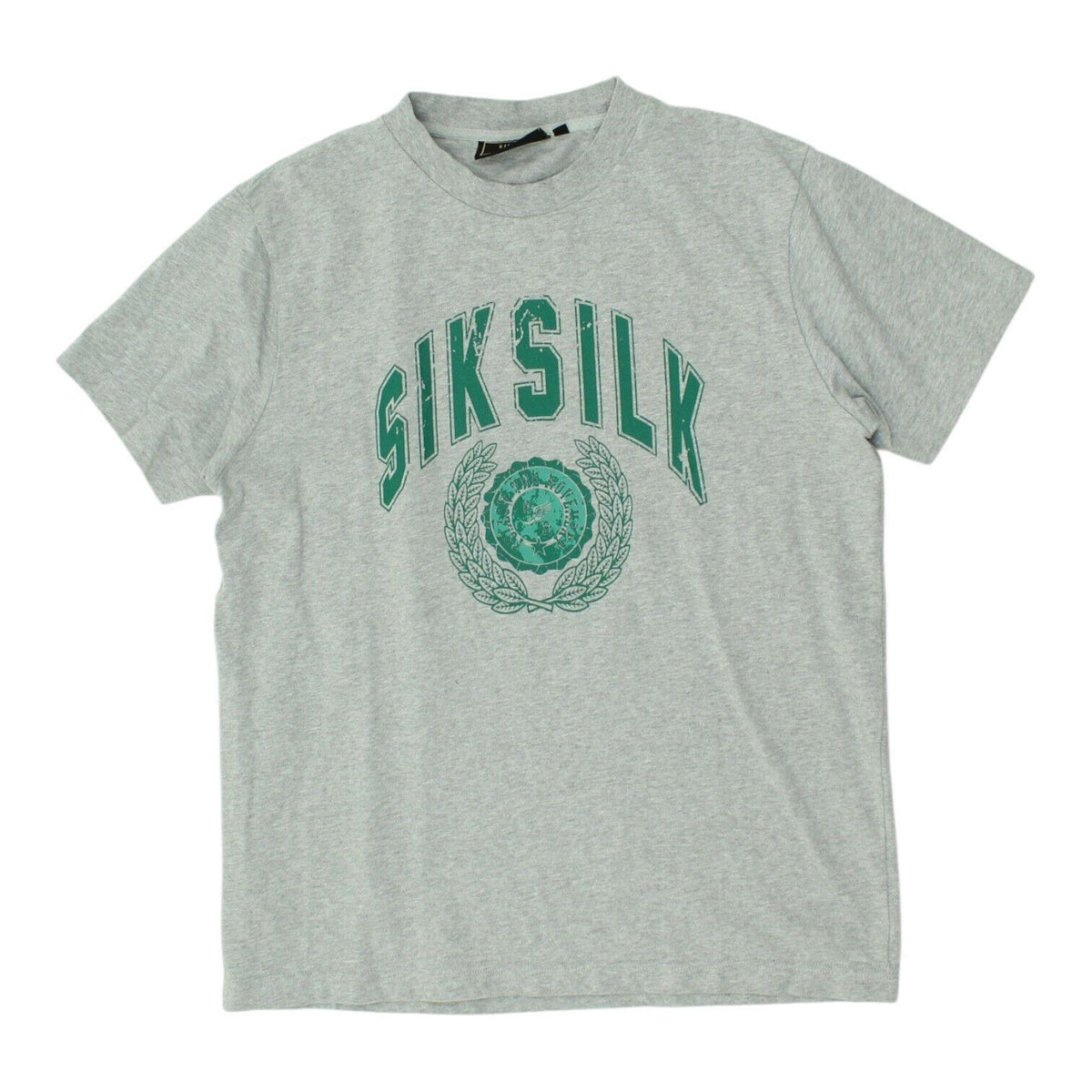 SikSilk Mens Grey Tshirt Casual Urban Designer Street Crew Neck Short Sleeve Graphic Tee – Aesthetic Look · Great Gift For Fans