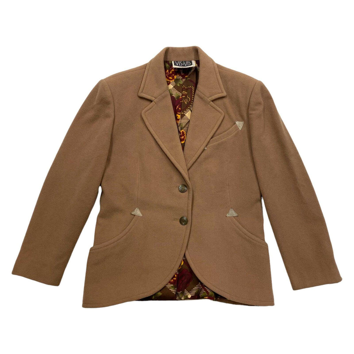 Vis Vis Byblos Blazer Jacket Vintage Womens High End Designer Brown VTG Graphic Tee – Warm & Stylish · Top Pick For Any Outfit