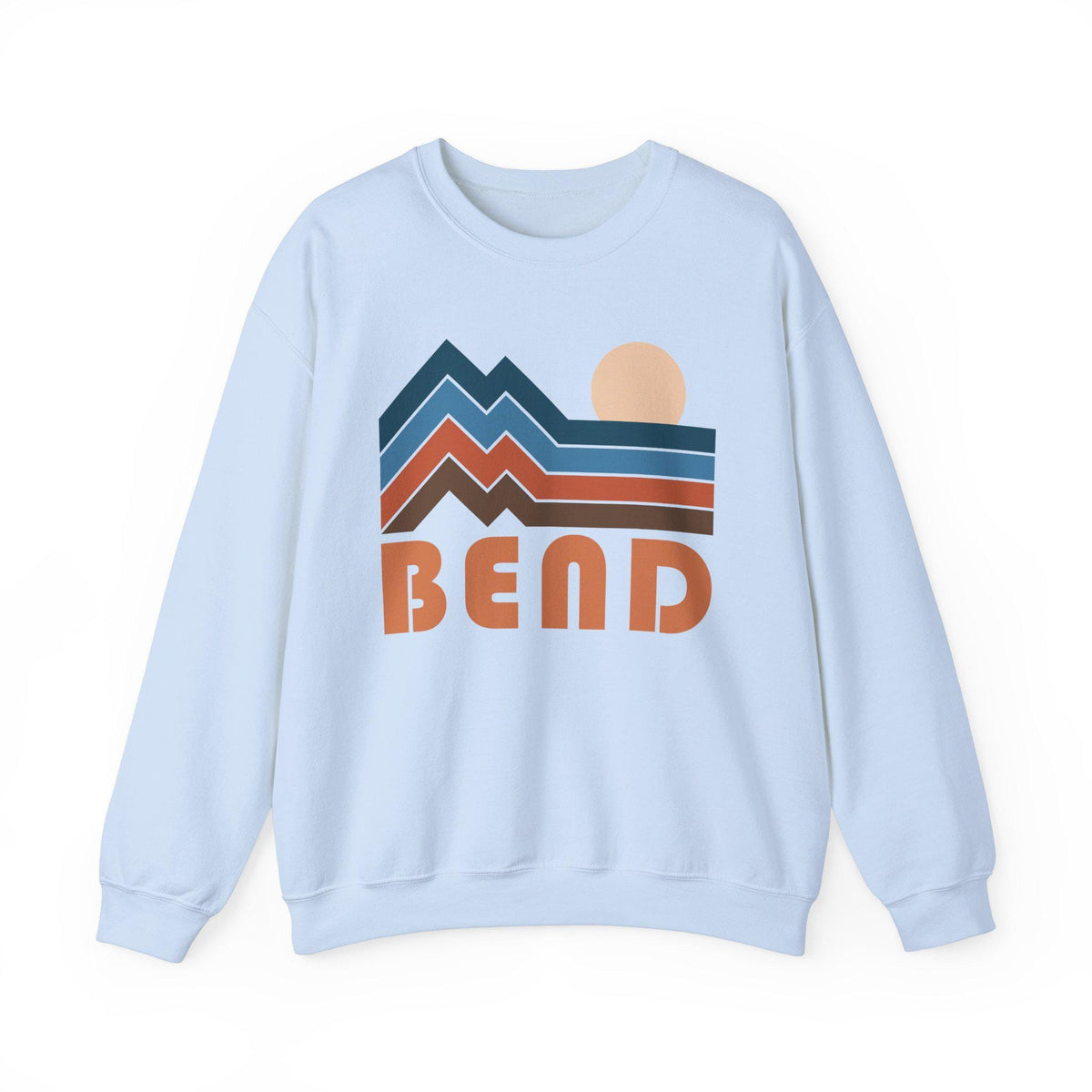 Bend Oregon Sweatshirt Retro Mountains Bend Unisex Graphic Crewneck Sweatshirt – Premium Graphic · Top Pick For Any Outfit