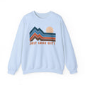 Salt Lake City Utah Sweatshirt Retro Mountains Salt Lake City Unisex Graphic Crewneck Sweatshirt – Easygoing Wear · Perfect For Daily Wear
