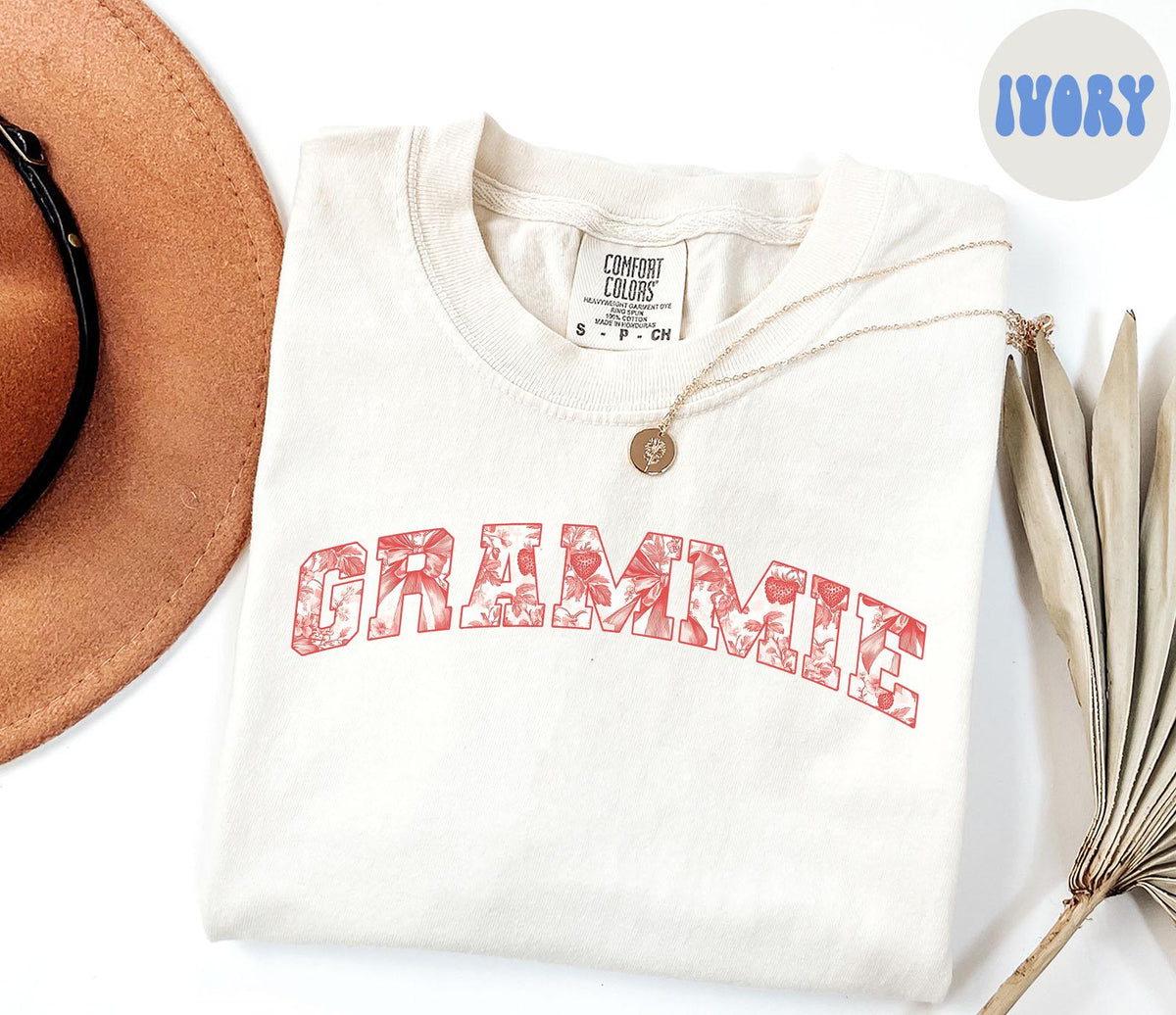 Grammie Shirt Mother39s Day Gifts Grammie Tees Grammie Gifts Strawberry Toile Red Toile Grammie Tshirts Strawberry Grammie Shirts Graphic Tee – Fan Favorite · Top Pick For Any Outfit