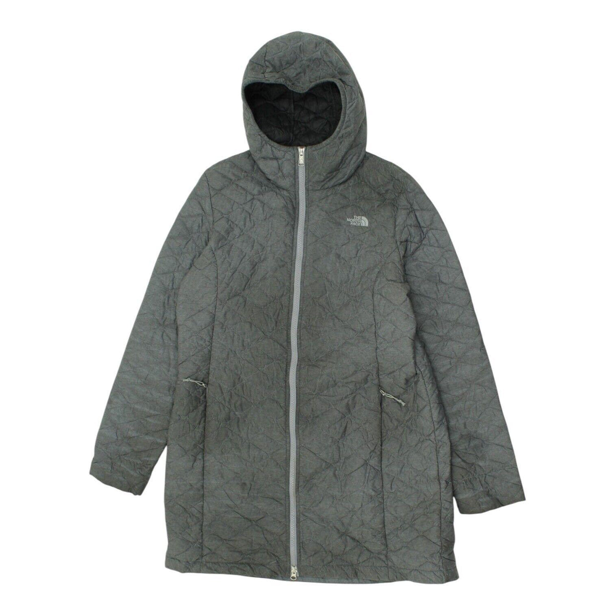The North Face Coat Womens Quilted Grey Hooded Full Zip Outdoors Designer Graphic Tee – Feel-Good Design · High-Quality Print