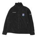 Columbia Mens Black Jacket Outdoors Fleece Lined Workwear Uniform Full Zip Graphic Tee – Bold Style · High-Quality Print