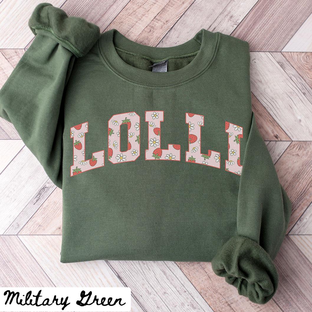 Lolli Sweatshirt Mother39s Day Gifts Lolli Crewneck Strawberry Lolli Shirts Lolli Gifts Sweatshirt – Easygoing Wear · Trending Graphic Apparel