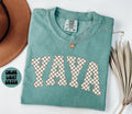 Yaya Shirt Mother39s Day Gifts Yaya Tees Yaya Gifts Checkered Yaya Tshirts Graphic Tee – Soft Feel · Trending Graphic Apparel