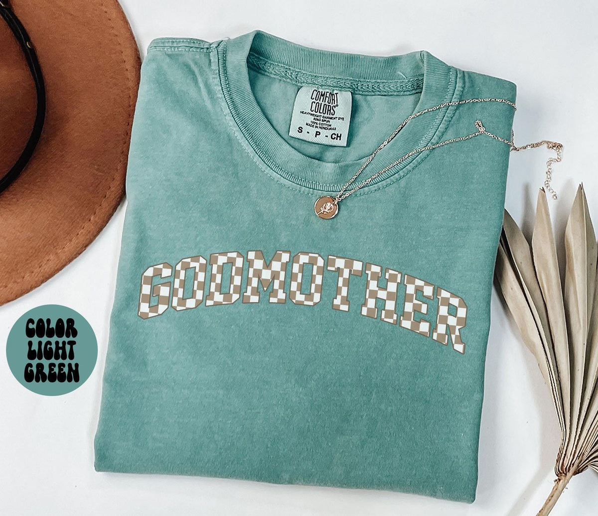 Godmother Shirt Mother39s Day Gifts Godmother Tees Godmother Gifts Checkered Godmother Tshirts Graphic Tee – Bold Style · Must-Have Style