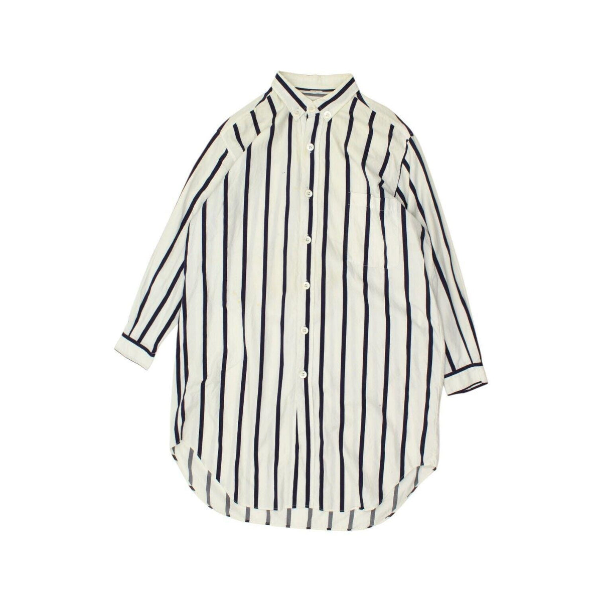 Moschino Womens Long Shirt Vintage White Black Striped Designer Loungewear Graphic Tee – Warm & Stylish · Perfect For Daily Wear