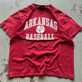 Vintage 90s Y2K Arkansas Razorbacks Baseball Heavy Shirt Graphic Tee – Soft Feel · Trending Graphic Apparel