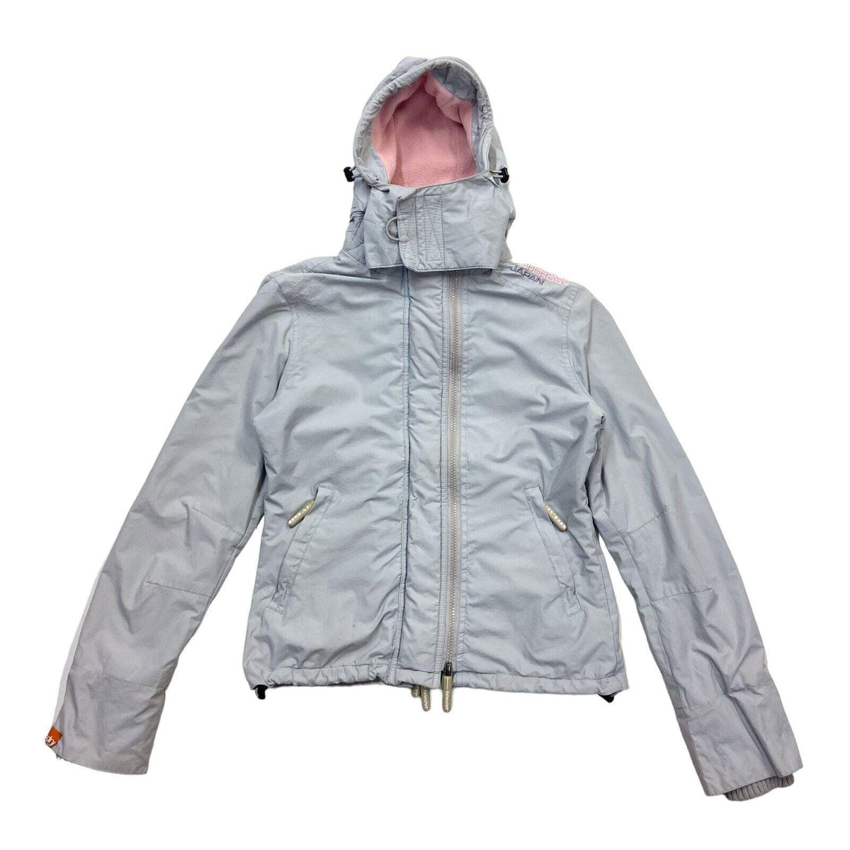 Superdry Windcheater Womens Jacket Vintage Hooded Rain Coat Designer Grey VTG Graphic Tee – Everyday Comfort · Perfect For Daily Wear