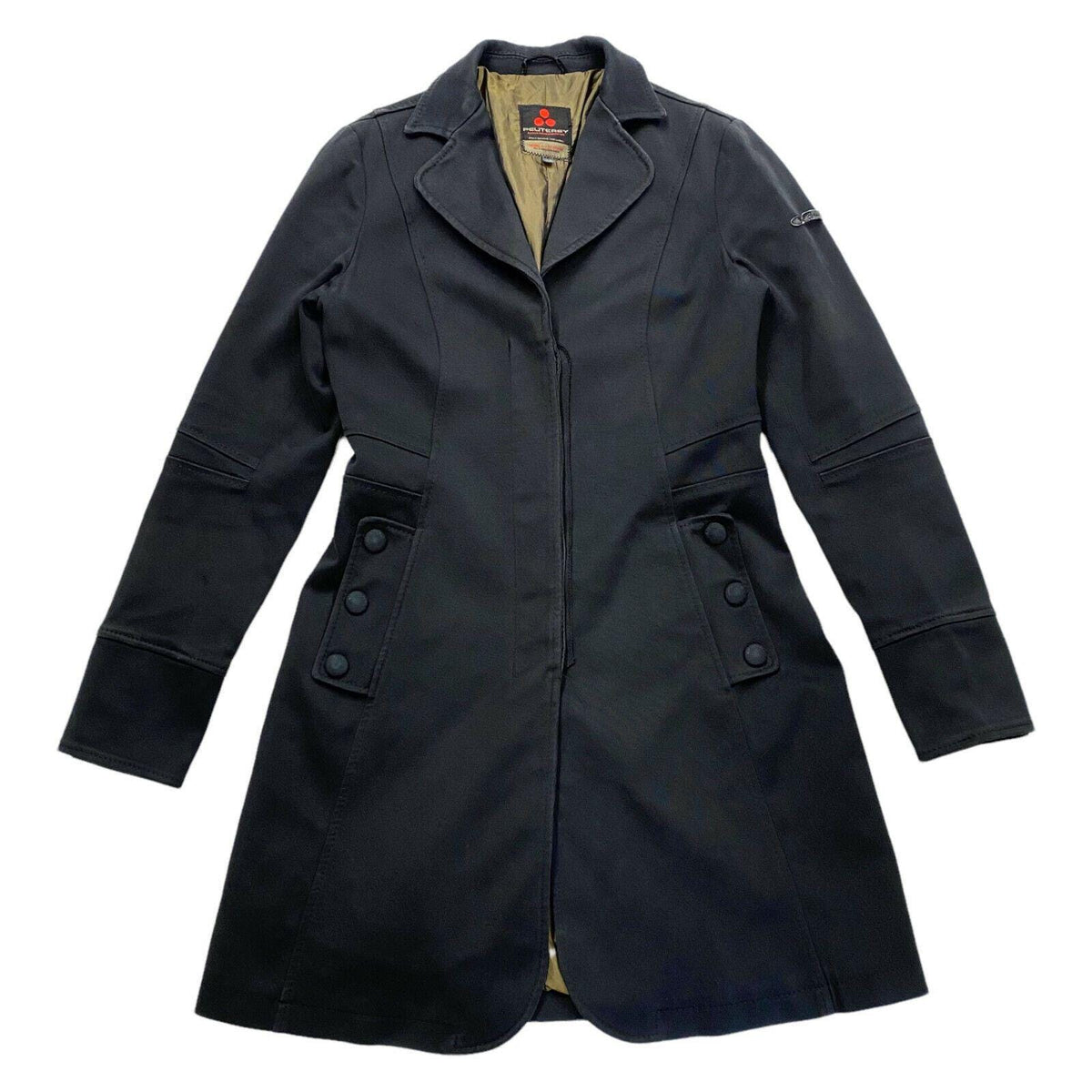 Peuterey Womens Black Overcoat Vintage High End Luxury Designer Long Coat VTG Graphic Tee – Feel-Good Design · High-Quality Print