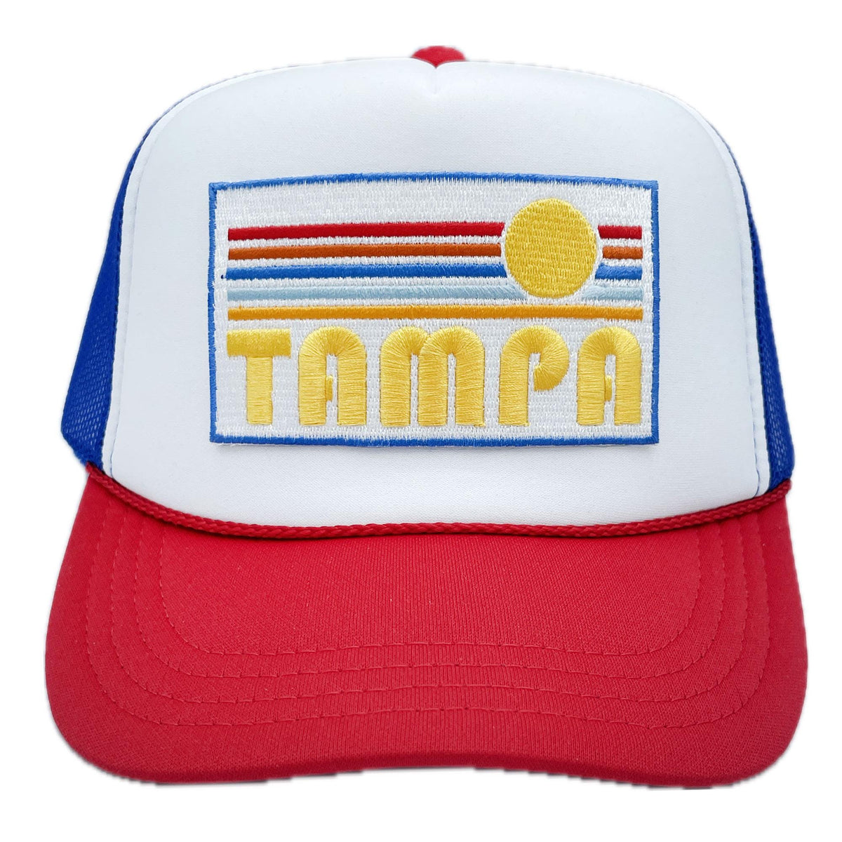 Kids Tampa Hat Ages 212 Retro Sunrise Tampa Florida Snapback Youth Hat Kid39s Hat Graphic Tee – Soft Feel · Great Gift For Fans