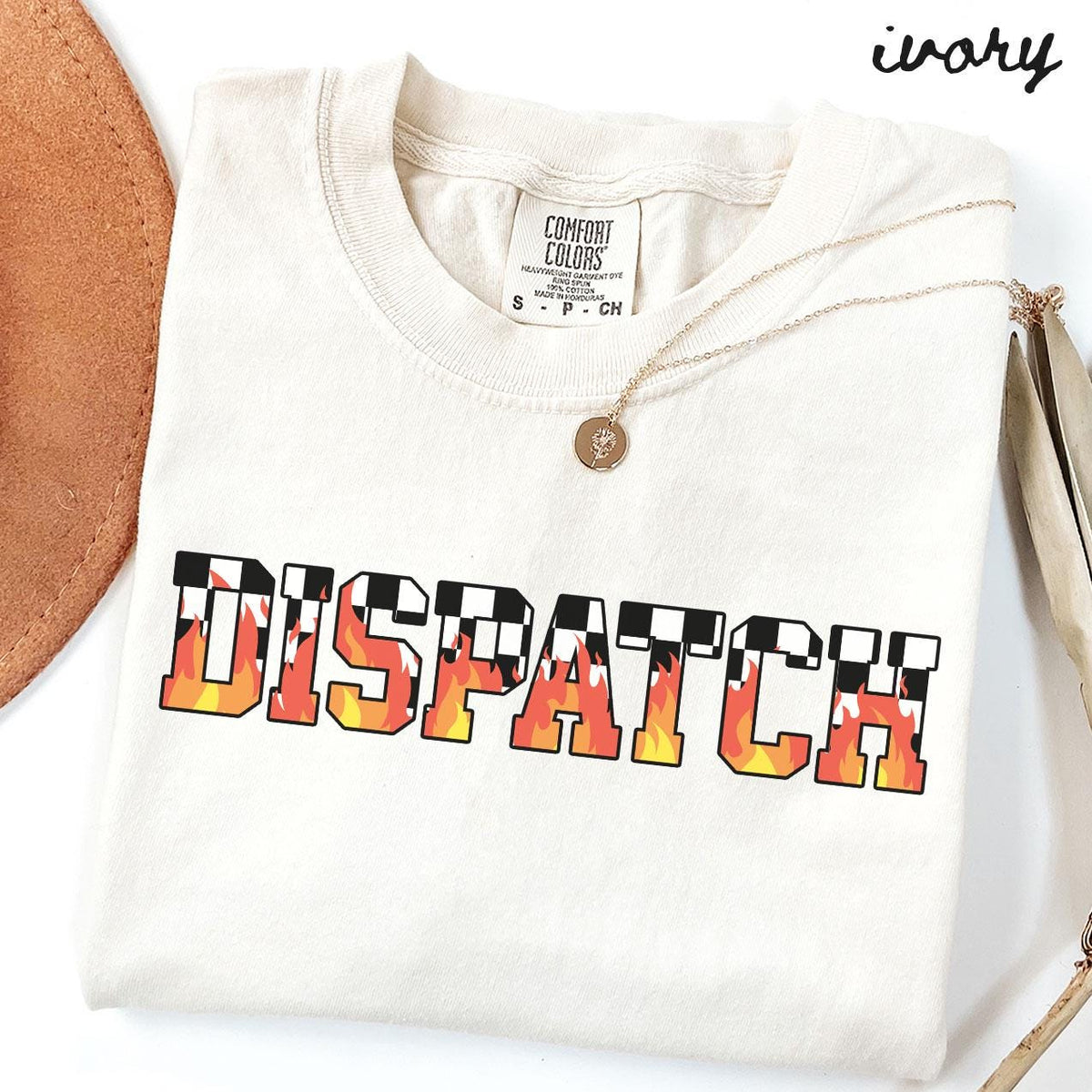 Dispatcher Comfort Colors Shirt 911 Dispatcher Tshirt Graduation Gift Tee Checkered Checkers Graphic Tee – Bold Style · Perfect For Daily Wear