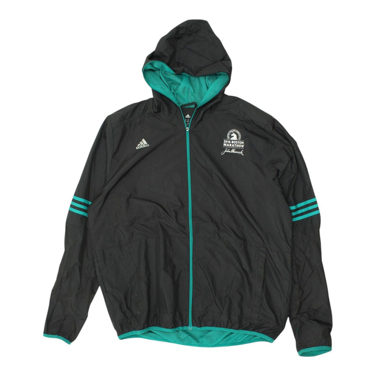 Boston Marathon Hooded Jacket Adidas Climaproof Mens Black Running Hoodie Top Hoodie – Fan Favorite · Great Gift For Fans