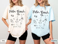 Palm Beach Florida Shirt Girls Trip Shirts Gifts for Her Comfort Colors Vacation Tshirt Matching Shirts Friends Tee Graphic Tee – Soft Feel · High-Quality Print