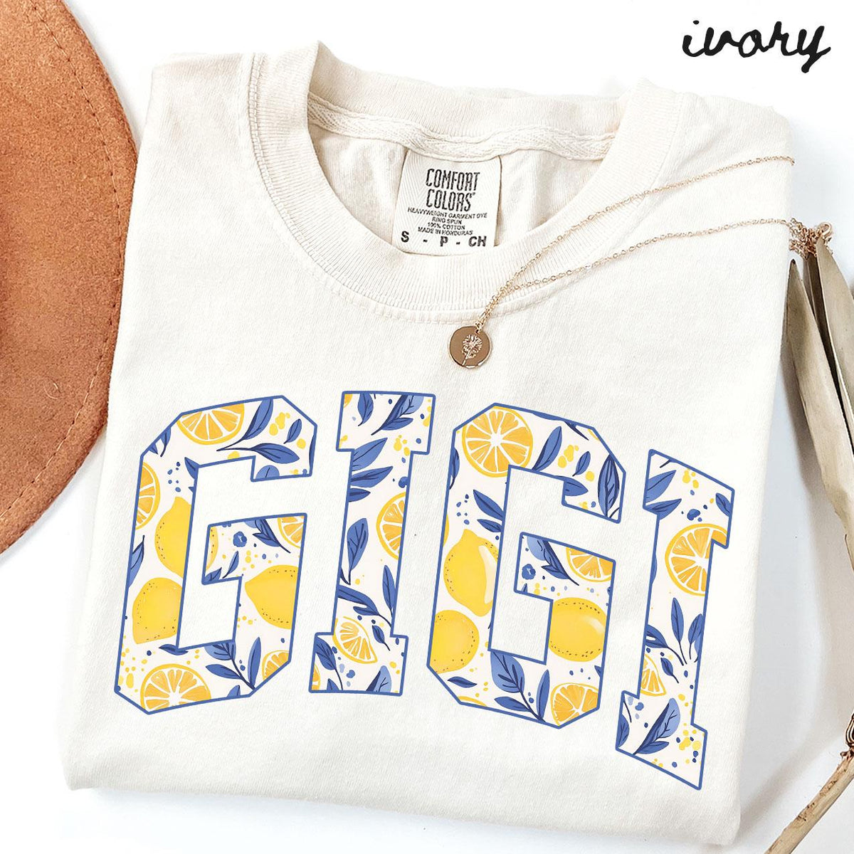 Gigi Comfort Colors Shirt Grandma TShirt Mother39s Day Gifts New Grandmother Tee Womens Summer Lemon Graphic Tee – Feel-Good Design · Perfect For Daily Wear