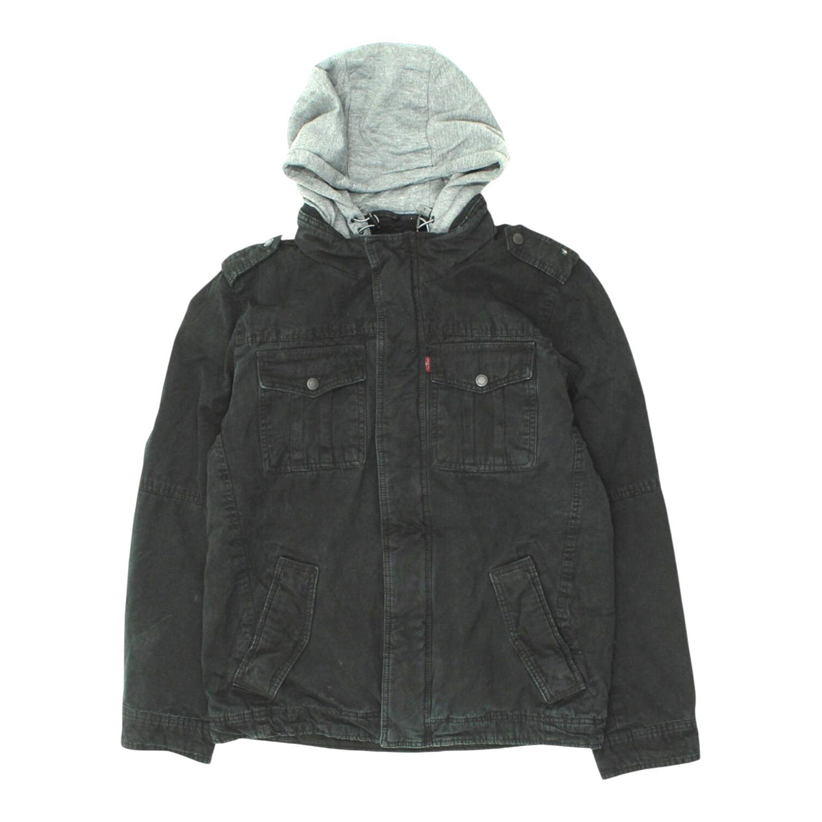 Levi39s Hooded Denim Jacket Vintage Mens UK S Black Grey Hoodie Designer Hoodie – Soft Feel · Top Pick For Any Outfit