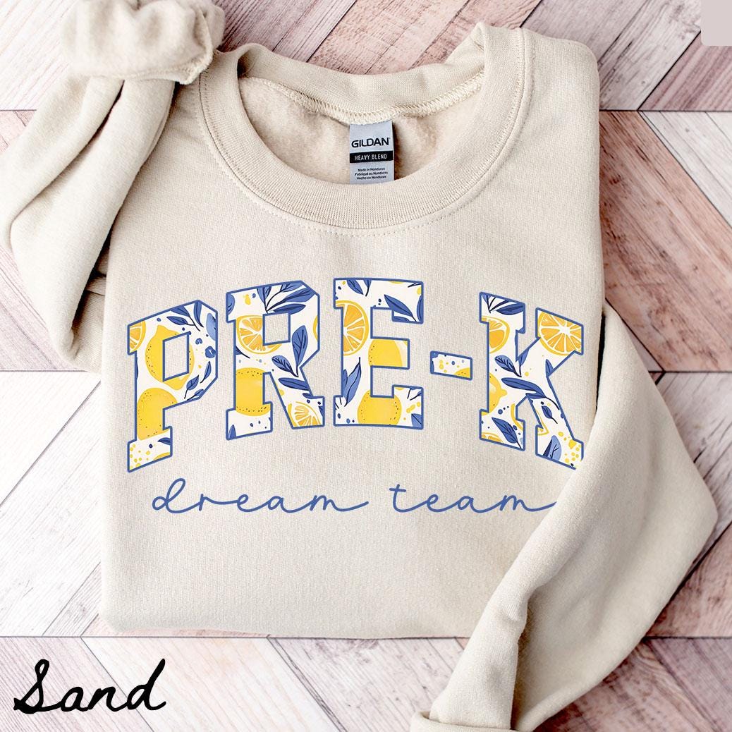 PreK Team Sweatshirt Teacher Sweatshirt Preschool Crewneck Back to School Tee Pre K Department Gifts Crew Squad Sweatshirt – Everyday Comfort · Great Gift For Fans