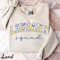 Library Team Sweatshirt Teacher Sweatshirt Librarian Crewneck Back to School Tee Library Department Gifts Crew Squad Sweatshirt – Soft Feel · Great Gift For Fans