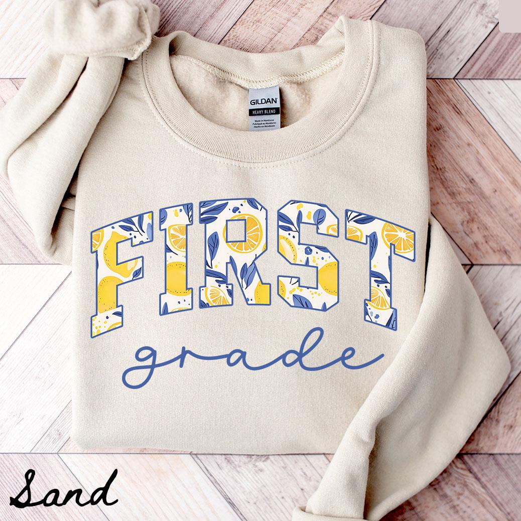 First Grade Team Sweatshirt Teacher Sweatshirt 1st Grade Crewneck Back to School Tee First Grade Department Gifts Crew Squad Sweatshirt – Bold Style · Perfect For Daily Wear