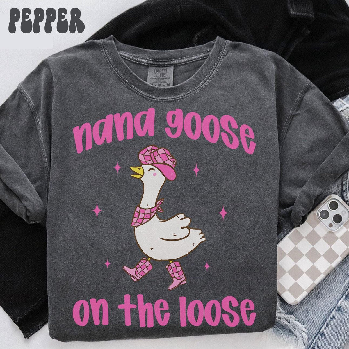 Nana Comfort Colors Shirt Grandma TShirt Mother39s Day Gifts New Grandmother Tee Womens Graphic Tee – Premium Graphic · Great Gift For Fans